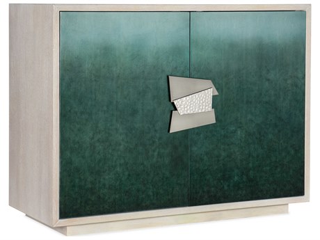 Hooker Furniture Melange Green White Oak Wood Accent Chest