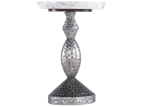 Hooker Furniture Melange Round Marble Silvers End Table