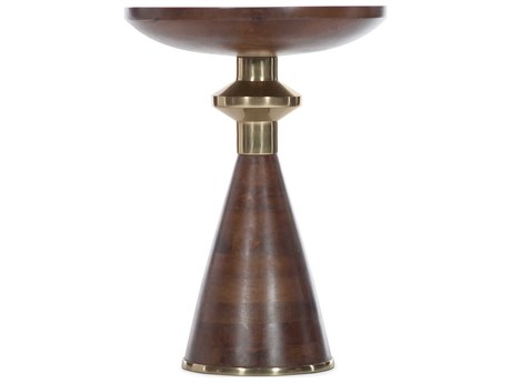 Hooker Furniture Melange Round Dark Wood End Table