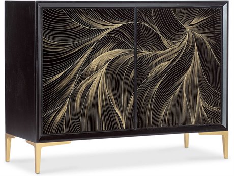 Hooker Furniture Melange Black Maple Wood Accent Chest