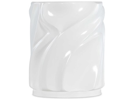 Hooker Furniture Melange Round Alabaster White End Table