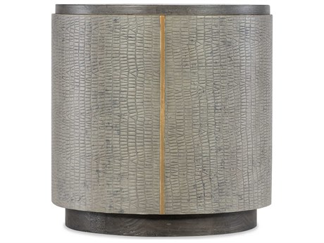 Hooker Furniture Melange Dylian Round Gray Wood End Table