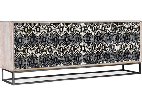 Hooker Furniture Melange Whitmore 79" Mango Wood Light Credenza Sideboard