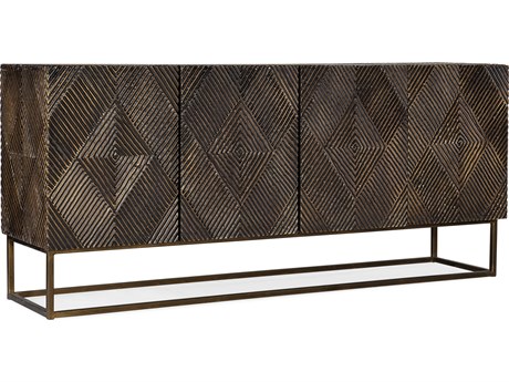 Hooker Furniture Melange Marecllus 72" Mango Wood Gold Credenza Sideboard