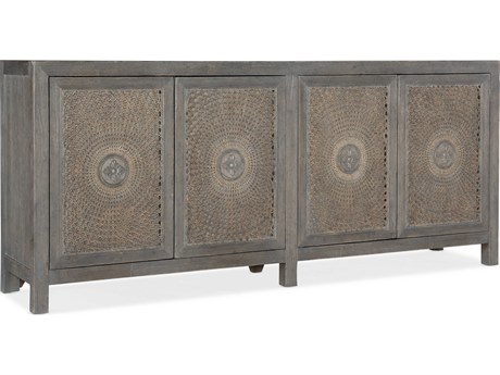 Hooker Furniture Melange Emmett 84" Oak Wood Gray Media Console