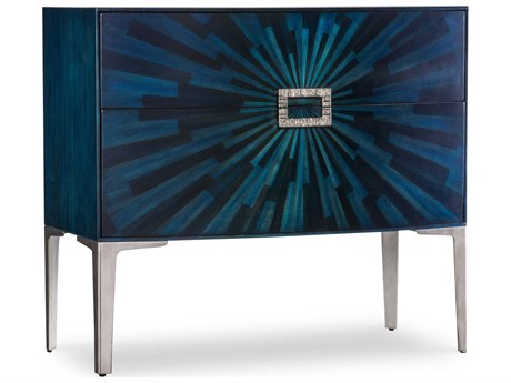 Hooker Furniture Melange Blue Walnut Wood Accent Chest