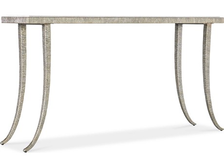 Hooker Furniture Melange Sabre Rectangular Marble Silver Console Table