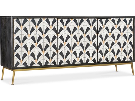 Hooker Furniture Melange Renee 69" Mango Black Wood Sideboard
