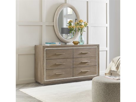 Hooker Furniture Serenity 6-Drawers Gray Cedar Wood Double Dresser