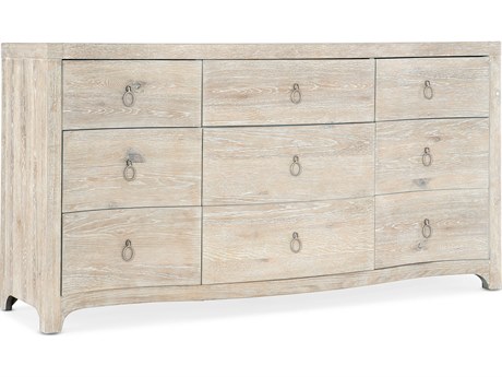 Hooker Furniture Serenity Harbour 9-Drawers White Cedar Wood Dresser