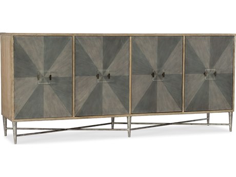 Luxecor Heritage Zola 86" Elm Wood Gray Credenza Sideboard