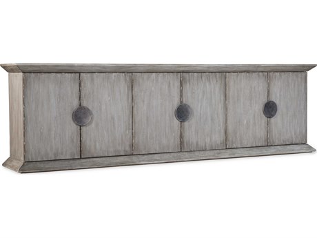 Hooker Furniture Melange Koren 110" Elm Wood Gray Credenza Sideboard