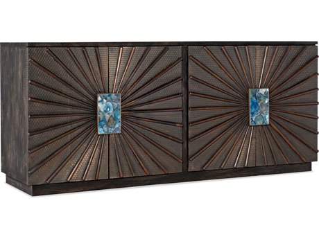 Hooker Furniture Melange Tara 84" Hardwood Black Credenza Sideboard