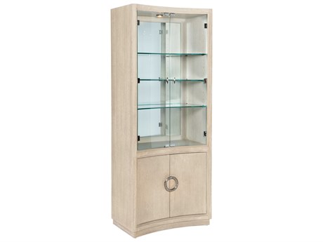 Hooker Furniture Nouveau Chic Oak Wood Sandstone Display Cabinet