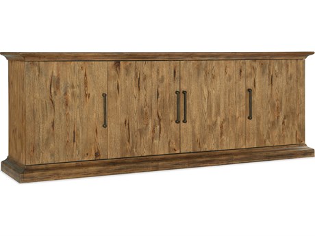 Hooker Furniture Big Sky 90" Solid Wood Vintage Natural Media Console