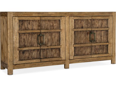 Hooker Furniture Big Sky 80" Solid Wood Vintage Natural Sideboard