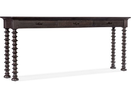 Hooker Furniture Big Sky Rectangular Wood Black Console Table