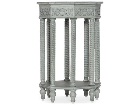 Hooker Furniture Charleston Octagon Wood Blue End Table