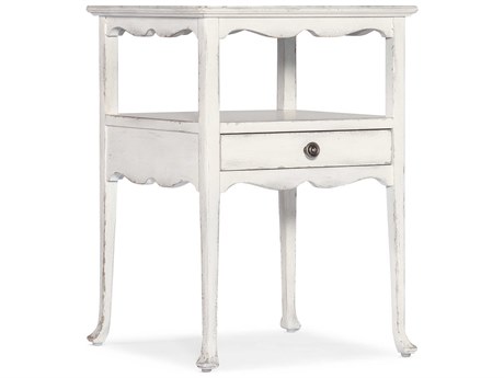 Hooker Furniture Charleston Square Wood Magnolia White End Table