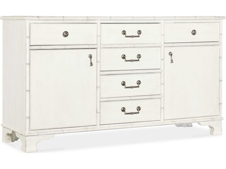 Hooker Furniture Charleston Bungalow 64" Solid Wood White Heron Sideboard