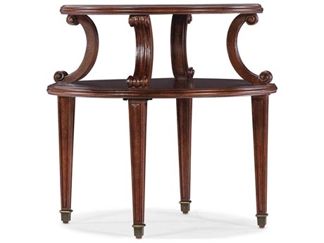 Hooker Furniture Charleston Round Wood Maraschino Cherry End Table