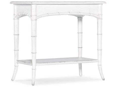 Hooker Furniture Charleston Rectangular Wood White Heron End Table