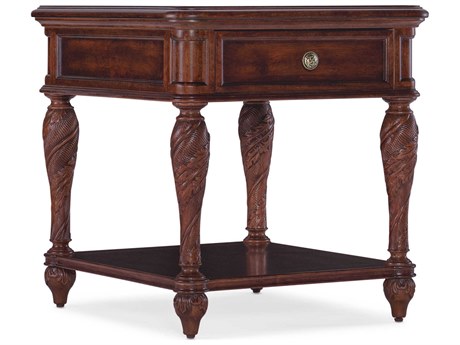 Hooker Furniture Charleston Rectangular Wood Maraschino Cherry End Table