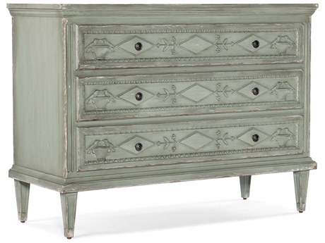 Hooker Furniture Charleston 3-Drawers Green Maple Wood Accent Chest
