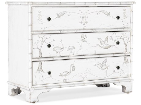 Hooker Furniture Charleston 3-Drawers White Heron Maple Wood Accent Chest