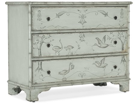 Hooker Furniture Charleston 3-Drawers Blue Maple Wood Accent Chest