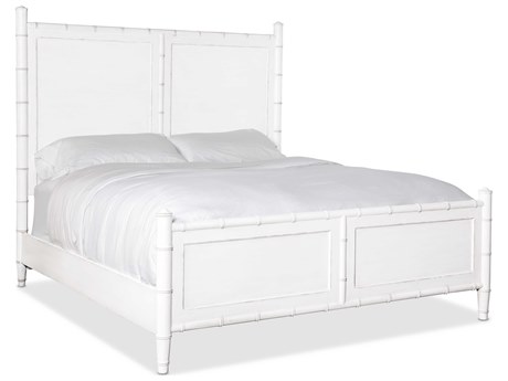 Hooker Furniture Charleston White Heron Solid Wood King Panel Bed