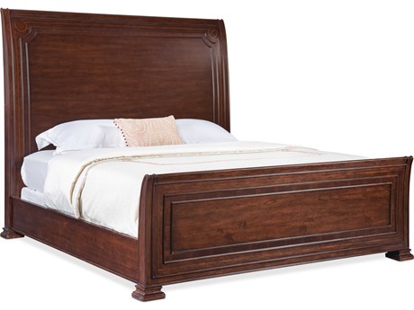 Hooker Furniture Charleston Maraschino Cherry Maple Wood King Sleigh Bed