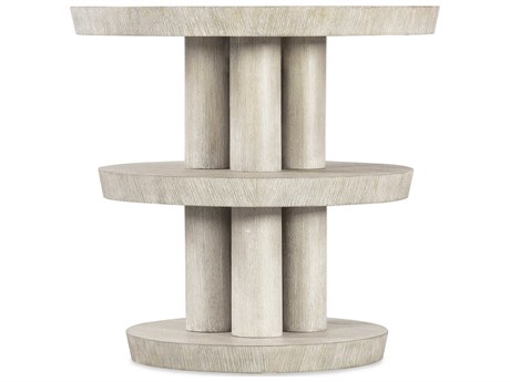 Hooker Furniture Modern Mood Round Wood Diamond End Table