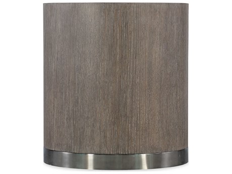 Hooker Furniture Modern Mood Round Wood Mink End Table