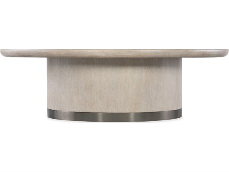 Hooker Furniture Modern Mood Round Wood Diamond Cocktail Table