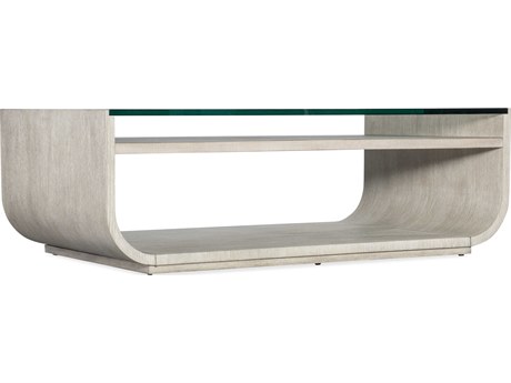 Hooker Furniture Modern Mood Rectangular Glass Diamond Cocktail Table