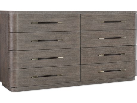 Hooker Furniture Modern Mood 8-Drawers Brown Solid Wood Double Dresser