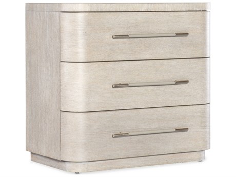 Luxecor Heritage 3-Drawers Beige Solid Wood Nightstand