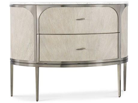 Hooker Furniture Modern Mood 2-Drawers White Solid Wood Nightstand