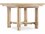 Hooker Furniture Retreat Pole Rattan 54-74" Extendable Round Wood Black Sand Dining Table  HOO69507520199