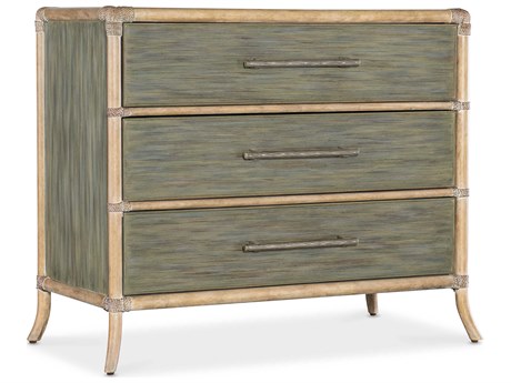 Hooker Furniture Retreat 3-Drawers Seagrass Dune Green Solid Wood Accent Chest