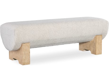 Hooker Furniture Retreat Neo Cream Dune Beige Upholstered Accent Bench