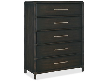Hooker Furniture Retreat 5-Drawers Black Sand Solid Wood Accent Chest