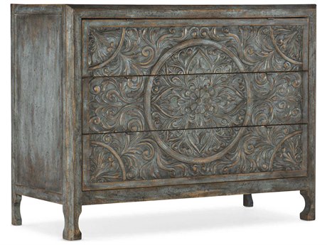 Hooker Furniture La Grange 3-Drawers Blue Hardwood Accent Chest