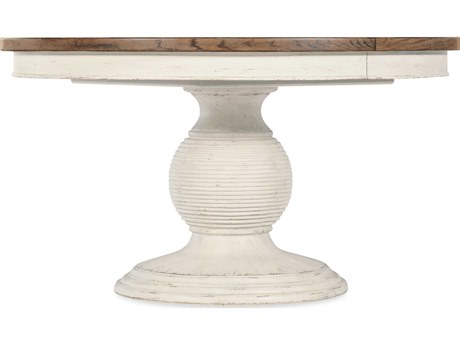 Hooker Furniture Americana Round White Wood Dining Table
