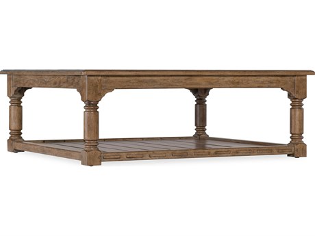 Hooker Furniture Americana Rectangular Brown Wood Cocktail Table
