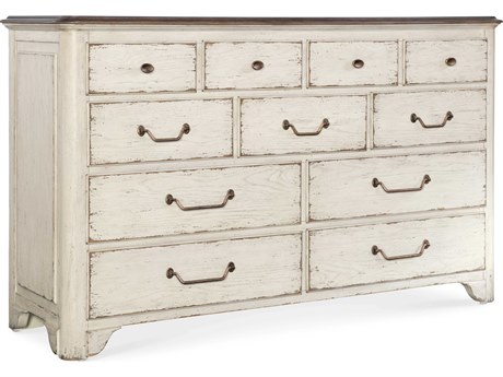 Hooker Furniture Americana Oak Wood Double Dresser