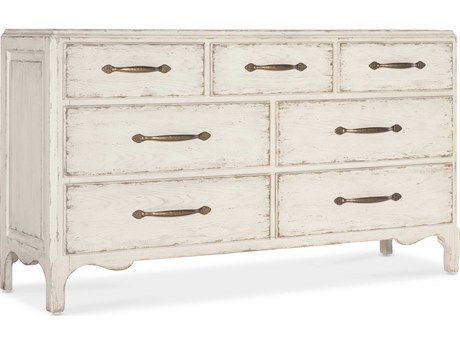 Luxecor Heritage 7-Drawer Oak Wood Double Dresser