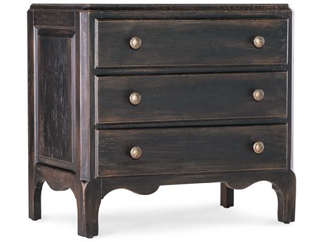 Hooker Furniture Americana 3-Drawer Brown Oak Wood Nightstand