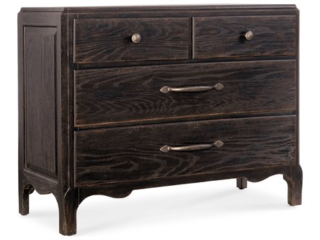 Hooker Furniture Americana Brown Oak Wood Nightstand